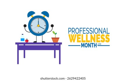 Wellness Month Campaign. Health and Wellness Posters, Corporate Health Banners, Social Media post, and Corporate Wellness background Design Inspiration Vector Art