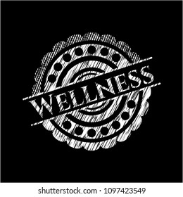  Wellness on chalkboard