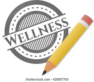 Wellness pencil draw