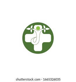 Wellness people health logo vector illustration
