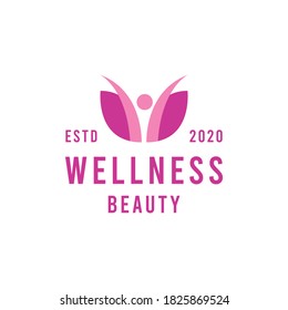 wellness People Logo design Vector