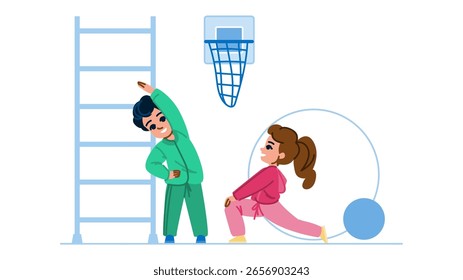 wellness physical education school vector. training athletics, sports agility, endurance strength wellness physical education school character. people flat cartoon illustration