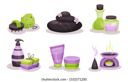 Wellness, Relaxation And Spa Vector Illustrated Set