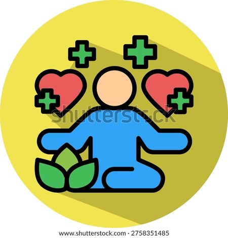 Wellness Restoration Icon isometric Vector Illustration