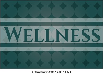 Wellness retro style card or poster