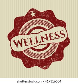 Wellness rubber stamp