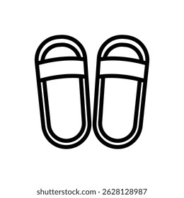 wellness sandals icon line style