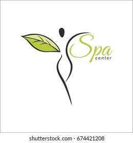 Wellness and spa center logo