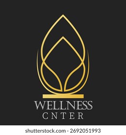 wellness Spa center logo design Jewelry ,crown
