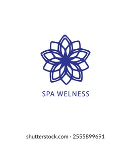 wellness spa Center natural icon design