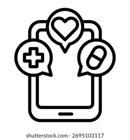 Elemento de icono de Asistencia de bienestar para diseño