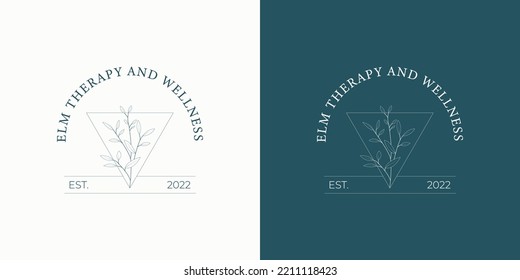 Wellness and therapy logo design