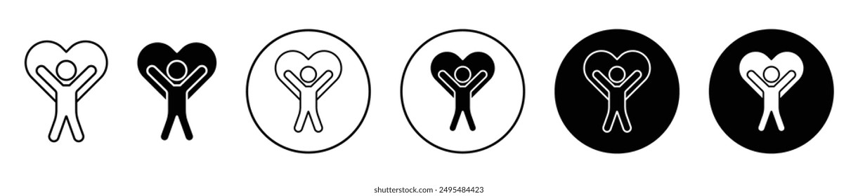Wellness thin line vector icon set.