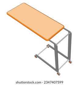 Wellness Vector: Hospital Bedside Table