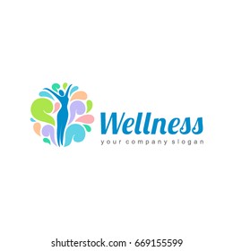 Wellness Vector Logo Design