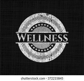 Wellness written with chalkboard texture