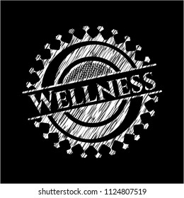 Wellness written on a blackboard