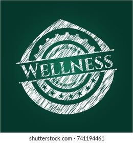 Wellness written on a blackboard