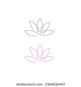 WELLNESS YOGA AYURVEDA SIGN SYMBOL LOGO VECTOR ISOLATED ON WHITE