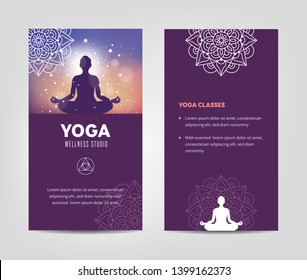 Wellness and Yoga Studio Leaflet Template