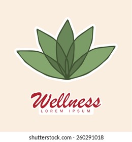 wellness,lotto flower, white background