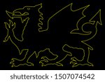 Welsh Dragon Vector illustration eps 10.
