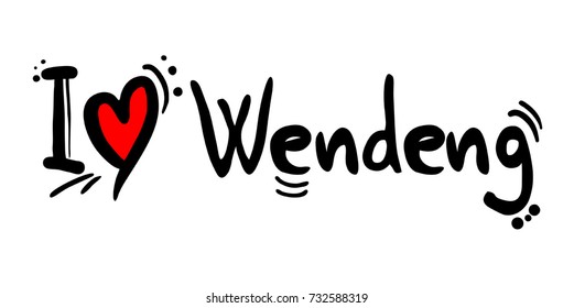 Wendeng love message