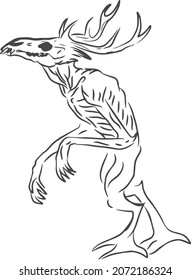 wendigo liner art useful art