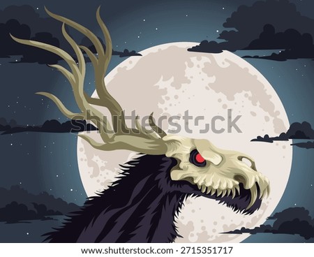 wendigo lurking in the night