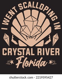 Fui de vieiras en el río de cristal de Florida