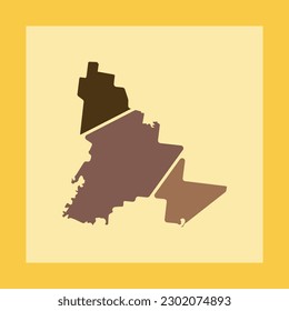 Diseño del logotipo creativo del mapa de la ciudad de Wentworth