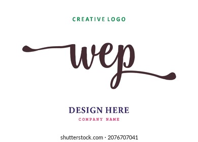 WEP lettering logo is simple, easy to understand and authoritative