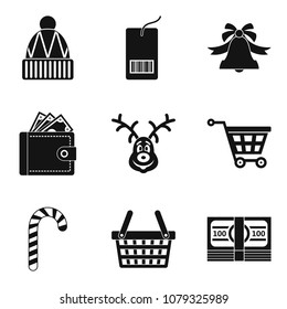 Were cold icons set. Simple set of 9 were cold vector icons for web isolated on white background