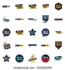 We're Hiring 25 Fresh and Innovative Vector Designs for Job Openings