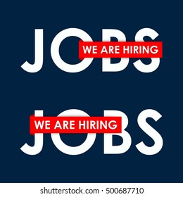 WE'RE HIRING