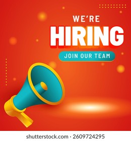 We're hiring creative concept banner. We are hiring social media poster