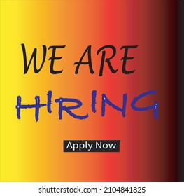 We're hiring isolated vector illustration