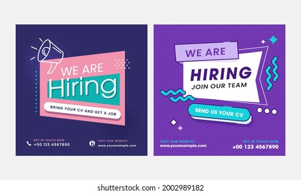 We're hiring job vacant business recruitment set.