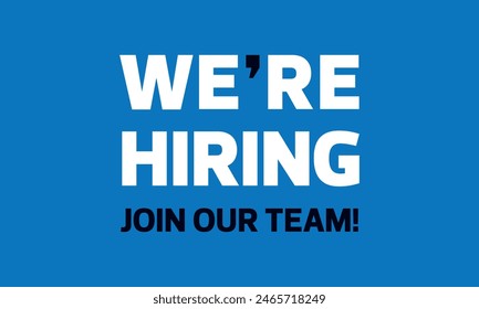 we're hiring join our team