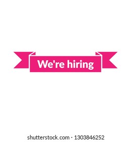 We're hiring - label,sign. 