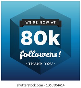 We're Now At 80K Followers Thank You