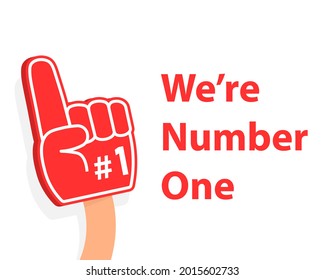 We're Number One Poster. Clipart Image