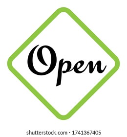 We're open again after quarantine, vector illustration of business owner.