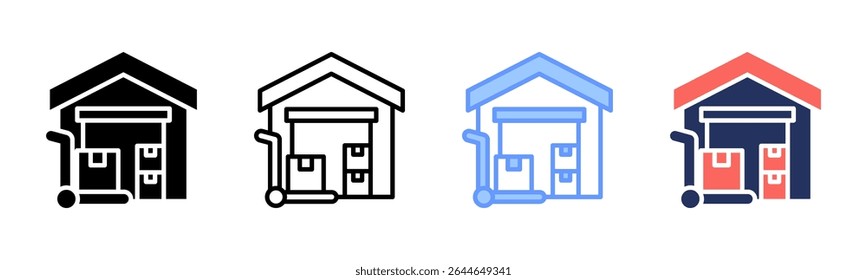 Werehouse-Symbolblatt, mehrere Stilkollektionen