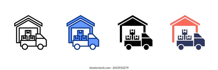 Werehouse-Symbolblatt, mehrere Stilkollektionen