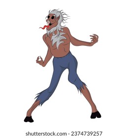 werewolf with alternate mutations. Conceptual art.	