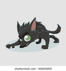 Werewolf cartoon animal, Halloween