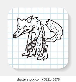 Werewolf doodle