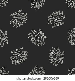 Werewolf doodle seamless pattern background