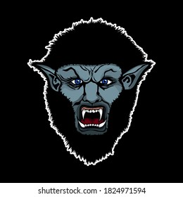 Werewolf Halloween Character Graphic Design